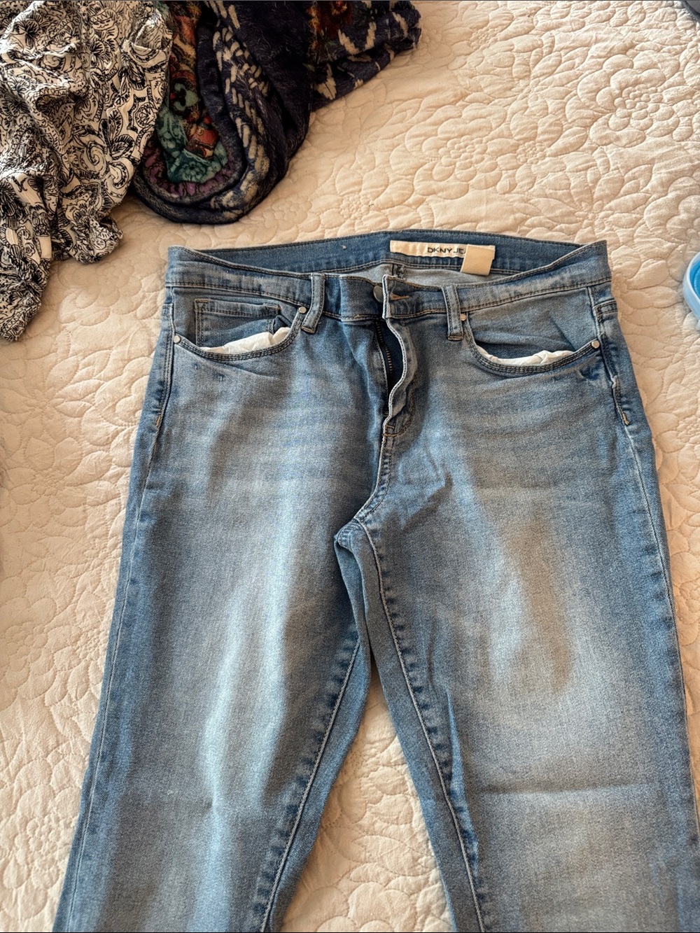 DKNY Light Blue Slim Straight Jeans
